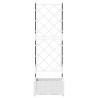 Cache-pot de jardin Blanc 40 x 40 x 125,5 cm Plastique 524223524223