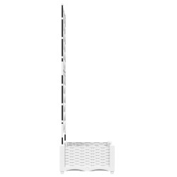 Cache-pot de jardin Blanc 40 x 40 x 125,5 cm Plastique 524223524223
