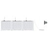 Cache-pot de jardin 3 pcs Blanc Plastique 524224524224