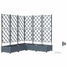 Cache-pot de jardin 5 pcs Gris Clair Plastique 524226524226
