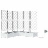 Cache-pot de jardin 5 pcs Blanc Plastique 524227524227