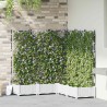 Cache-pot de jardin 5 pcs Blanc 120 x 120 x 125,5 cm Plastique 524228524228
