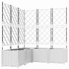 Cache-pot de jardin 5 pcs Blanc 120 x 120 x 143 cm Plastique 524229524229