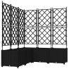 Cache-pot de jardin 5 pcs Noir 120 x 120 x 143 cm Plastique 524231524231