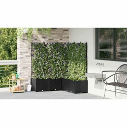 Cache-pot de jardin 5 pcs Noir 120 x 120 x 143 cm Plastique 524231524231