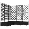 Cache-pot de jardin 5 pcs Noir 120 x 120 x 125,5 cm Plastique 524232524232