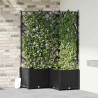 Cache-pot de jardin 3 pcs Noir 80 x 80 x 143 cm Plastique 524233524233