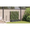 Cache-pot de jardin 3 pcs Noir 120 x 40 x 125,5 cm Plastique 524234524234