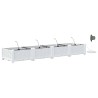 Cache-pot de jardin 4 pcs Blanc Plastique 524235524235