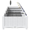 Cache-pot de jardin 4 pcs Blanc Plastique 524235524235