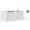 Cache-pot de jardin 2 pcs Blanc Plastique 524239524239