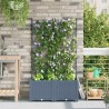 Cache-pot de jardin 2 pcs Gris Clair 80 x 40 x 143 cm Plastique 524242524242