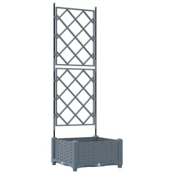 Cache-pot de jardin Gris Clair 40 x 40 x 125,5 cm Plastique 524243524243