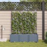 Cache-pot de jardin 3 pcs Gris Clair Plastique 524244524244