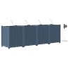 Cache-pot de jardin 4 pcs Gris 160 x 40 x 52 cm Plastique 524245524245