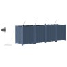 Cache-pot de jardin 4 pcs Gris 160 x 40 x 52 cm Plastique 524245524245