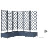 Cache-pot de jardin 5 pcs Gris 120 x 120 x 126 cm Plastique 524247524247
