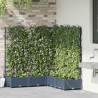Cache-pot de jardin 5 pcs Gris 120 x 120 x 126 cm Plastique 524247524247