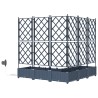 Cache-pot de jardin 5 pcs Gris 120 x 120 x 126 cm Plastique 524247524247