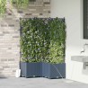 Cache-pot de jardin 3 pcs Gris 80 x 80 x 142 cm Plastique 524248524248