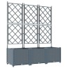 Cache-pot de jardin 3 pcs Gris Clair 120 x 40 x 143 cm 524249524249