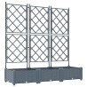 Cache-pot de jardin 3 pcs Gris Clair 120 x 40 x 125,5 cm 524252524252