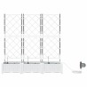 Cache-pot de jardin 3 pcs Blanc Plastique 524254524254