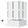 Cache-pot de jardin 3 pcs Blanc Plastique 524255524255