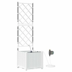 Cache-pot de jardin Blanc 40 x 40 x 142 cm Plastique 524256524256