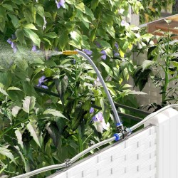 Cache-pot de jardin Blanc 40 x 40 x 142 cm Plastique 524256524256