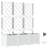 Cache-pot de jardin 3 pcs Blanc Plastique 524257524257