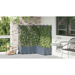Cache-pot de jardin 5 pcs Gris Clair Plastique 524261524261