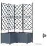 Cache-pot de jardin 3 pcs Gris Clair Plastique 524262524262