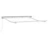 Cadre d'auvent Réglable Blanc 2,5 x 2 m Acier 524264524264