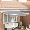 Cadre d'auvent Réglable Blanc 3 x 2 m Acier 524265524265