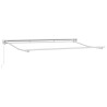Cadre d'auvent Réglable Blanc 3,5 x 2 m Acier 524266524266