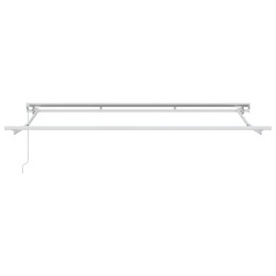 Cadre d'auvent Réglable Blanc 3,5 x 2 m Acier 524266524266