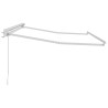Cadre d'auvent Réglable Blanc 3,5 x 2 m Acier 524266524266