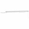 Cadre d'auvent Réglable Blanc 3,5 x 2 m Acier 524266524266