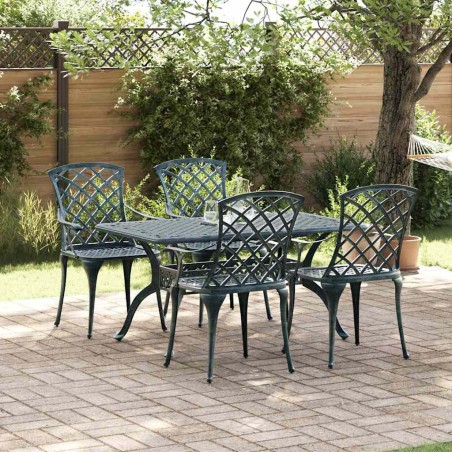 Chaise de jardin 4 pcs Vert 61 x 60,5 x 93cm Aluminium 524267524267