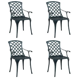 Chaise de jardin 4 pcs Vert 61 x 60,5 x 93cm Aluminium 524267524267