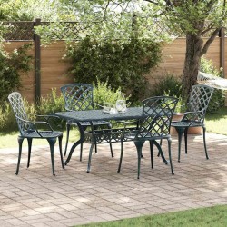 Chaise de jardin 4 pcs Vert 61 x 60,5 x 93cm Aluminium 524267524267