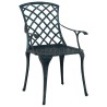 Chaise de jardin 4 pcs Vert 61 x 60,5 x 93cm Aluminium 524267524267