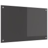 Crédence de cuisine Gris foncé 80 x 50 cm verre trempé 524272524272