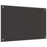 Crédence de cuisine Gris foncé 80 x 50 cm verre trempé 524272524272