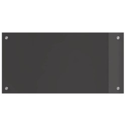 Crédence de cuisine Gris foncé 80 x 40 cm verre trempé 524273524273