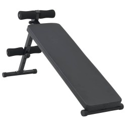 Banc pour abdominaux Noir 124 x 33,5 x 55 cm 524279524279