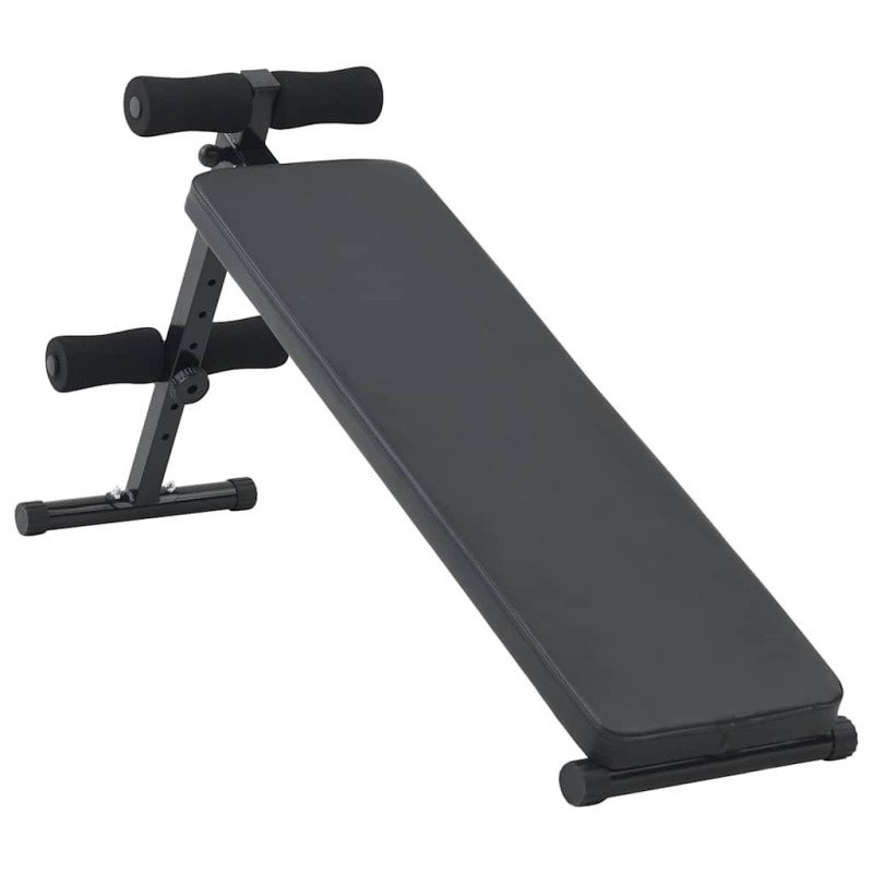 Banc pour abdominaux Noir 124 x 33,5 x 55 cm 524279524279