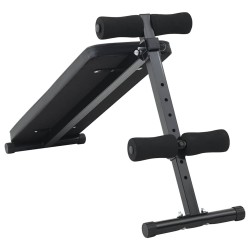 Banc pour abdominaux Noir 124 x 33,5 x 55 cm 524279524279