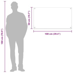 Crédence de cuisine Gris foncé 100 x 50 cm verre trempé 524289524289